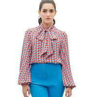 LONG SLEEVES PRINTED BLOUSE