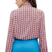 LONG SLEEVES PRINTED BLOUSE