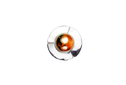 ELICE SILVER AMBER PENDANT