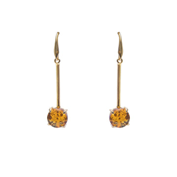 GANCHO DORATO AMBER DROP EARRINGS