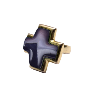 CRUZ DORATO COW HORN RING